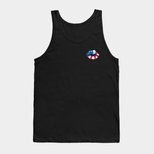 American Flag Lips Tank Top